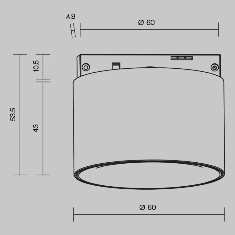 Трековый магнитный светильник Maytoni Alfa S TR188-1-5W3K-M-BW в Нижнем Новгороде