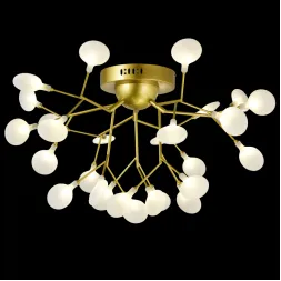 Потолочная люстра Natali Kovaltseva GRACE 75126/6C GOLD SATIN