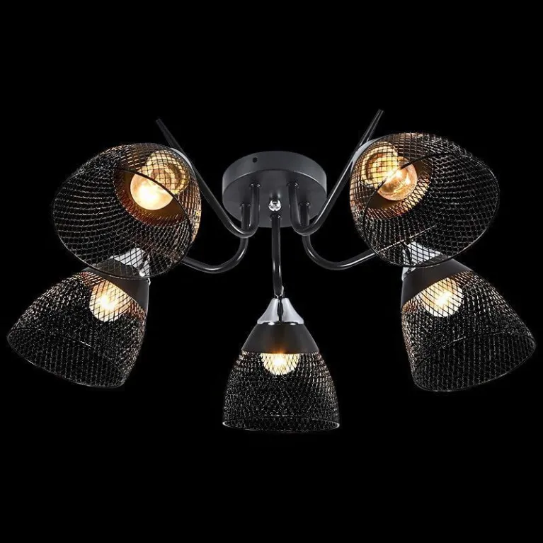 Потолочная люстра Reluce 01274-0.3-05 BK+CR в Нижнем Новгороде