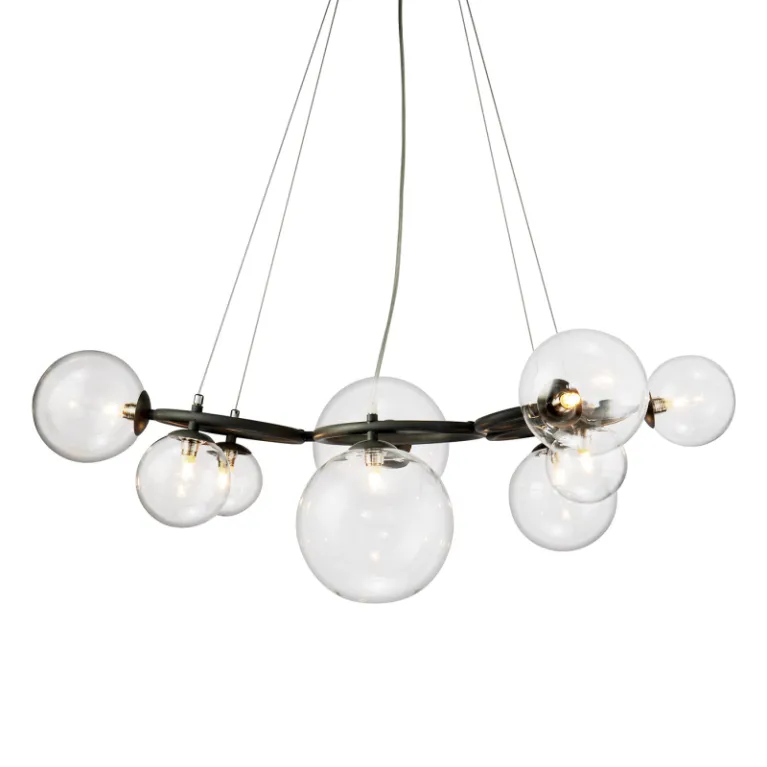 Подвесная люстра Delight Collection Wendt KG1202P-9 grey/clear в Нижнем Новгороде