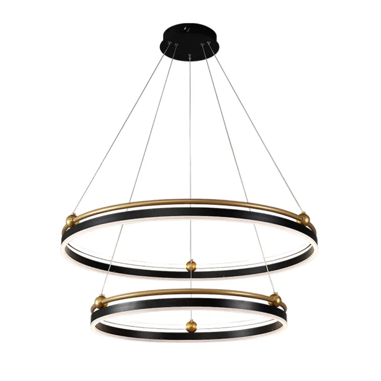 Подвесная люстра Crystal Lux FERNANDO SP123W LED BLACK/GOLD в Нижнем Новгороде