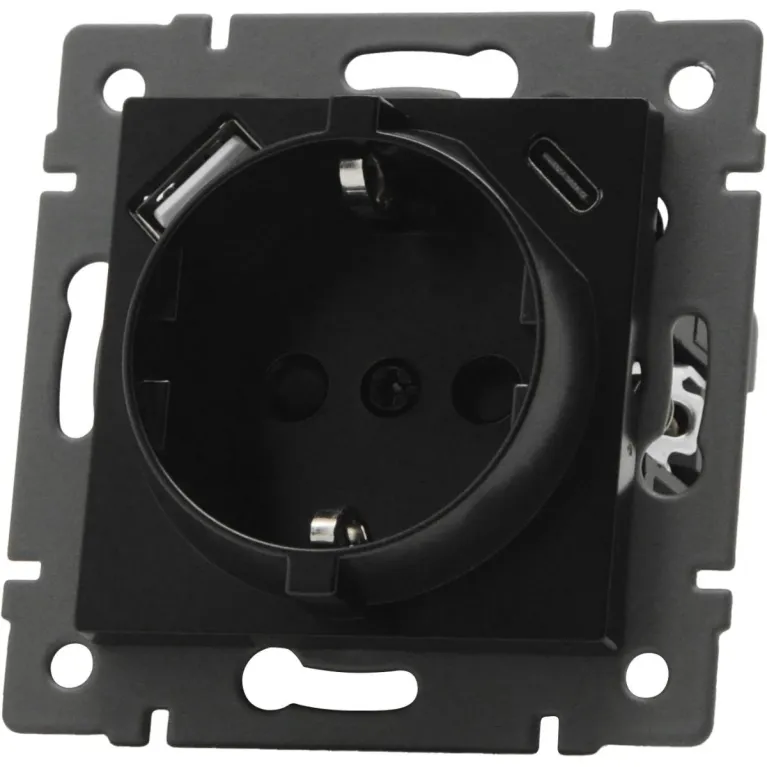 Механизм розетки с USB зарядкой Arlight SCT-MUAC-PL-BK-V (250V, 16A) 049830 в Нижнем Новгороде