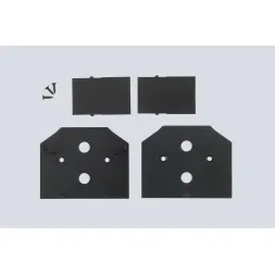 Заглушка для встраиваемого шинопровода в ПВХ потолок (4 шт.) Crystal Lux Space 220 CLT 0.235 06 BL