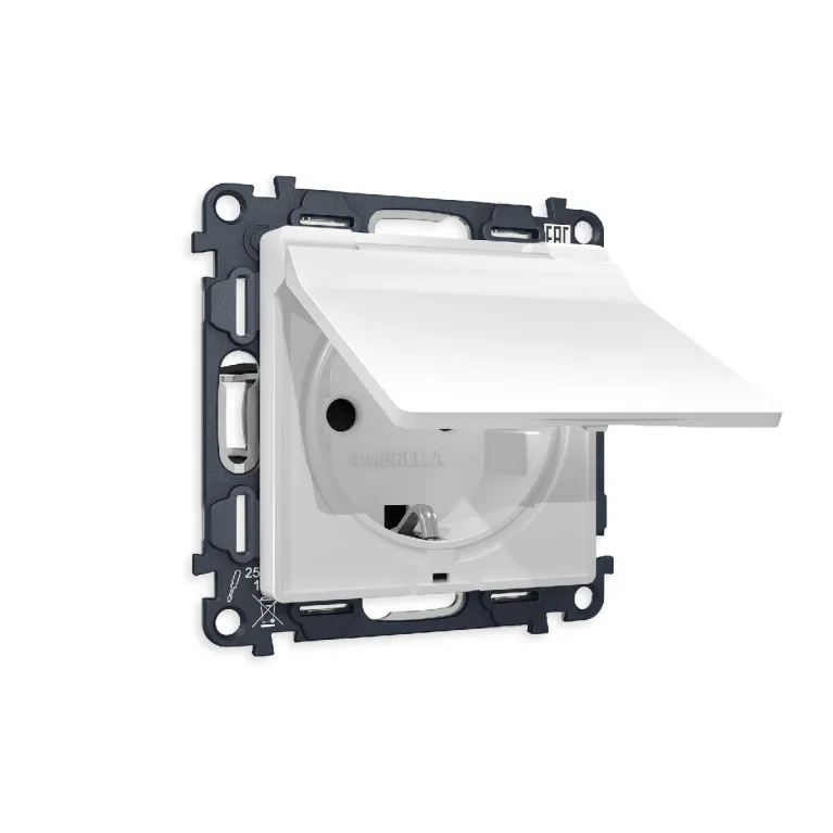 Комплект механизма розетки с/з со шторками и крышкой Ambrella Volt Alfa MA128010 в Нижнем Новгороде