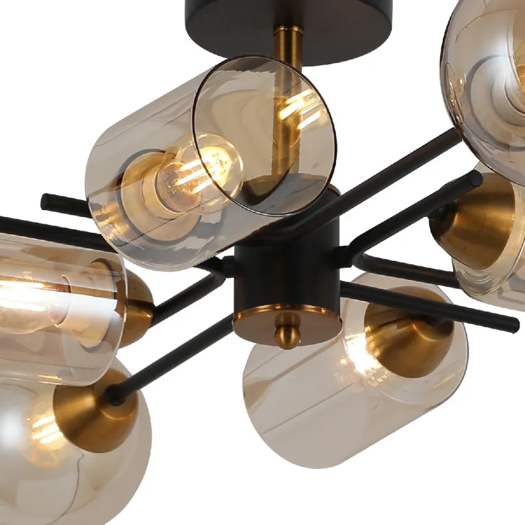 Люстра на штанге Illumico IL8243-8COU-79 BK GD в Нижнем Новгороде