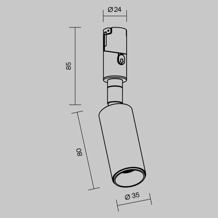Трековый магнитный светильник Maytoni Focus Led TR201-1-5W3K-M-B в Нижнем Новгороде