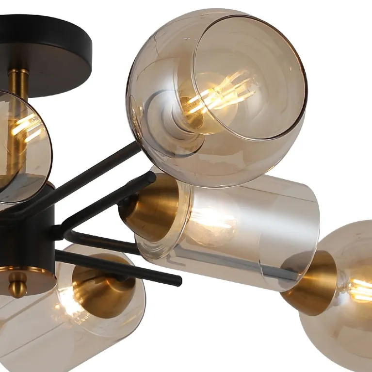 Люстра на штанге Illumico IL8243-8COU-79 BK GD в Нижнем Новгороде