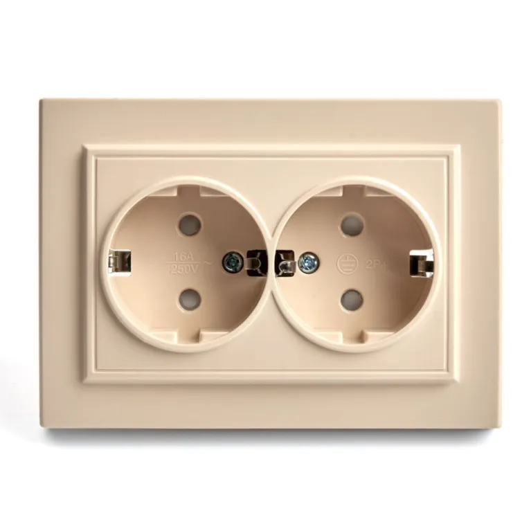 Розетка 2-местная Stekker PST16-9014-02 с защитной шторкой 39240 в Нижнем Новгороде