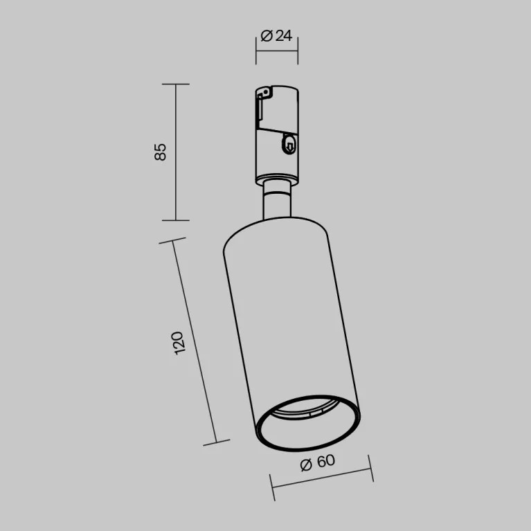 Трековый магнитный светильник Maytoni Focus Led TR201-1-15W3K-M-BBS в Нижнем Новгороде