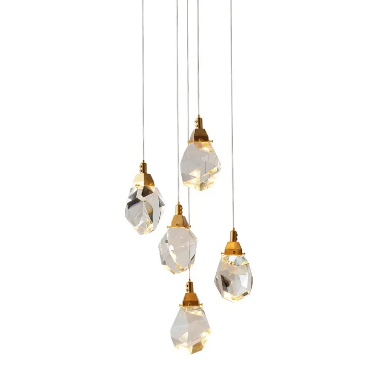 Подвесной светильник Delight Collection Crystal rock II 9701P/5R brass в Нижнем Новгороде