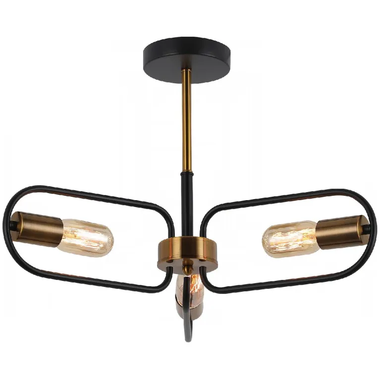 Люстра на штанге Illumico IL8253-3COU-79 BK GD в Нижнем Новгороде