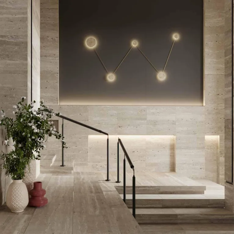 Настенный светодиодный светильник Odeon Light Hightech Travertino 6625/25WL в Нижнем Новгороде