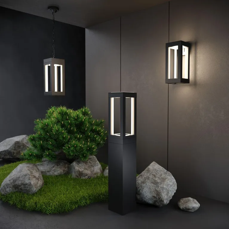 Уличный подвесной светодиодный светильник Elektrostandard Frame 1528 Techno Led черный 4690389172366 в Нижнем Новгороде