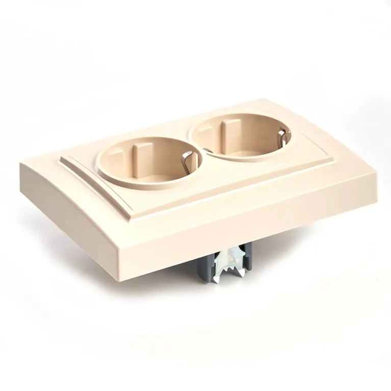 Розетка 2-местная Stekker PST16-9014-02 с защитной шторкой 39240 в Нижнем Новгороде