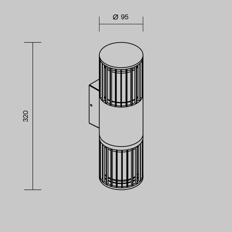 Уличный настенный светильник Maytoni Alura O492WL-02GF в Нижнем Новгороде