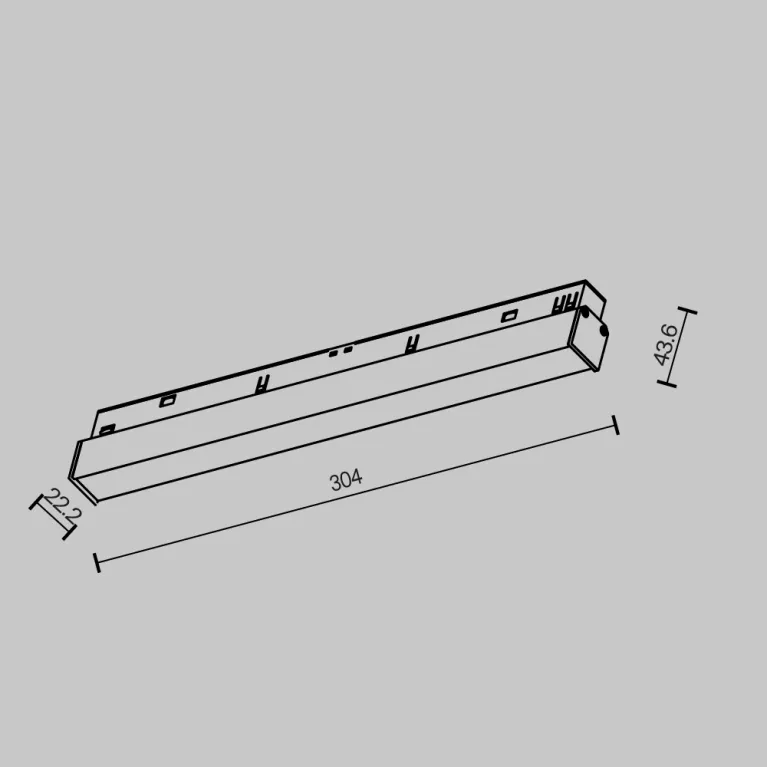 Трековый магнитный светильник Maytoni Basis TR030-2-12W2.7K-B в Нижнем Новгороде