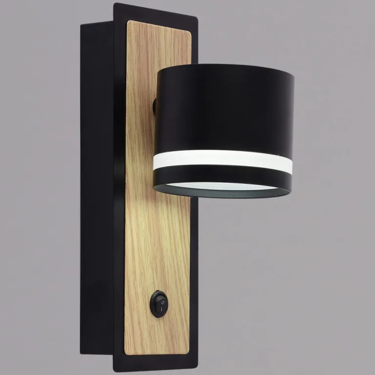 Бра Reluce 22540-0.2-01 BK+WOOD в Нижнем Новгороде
