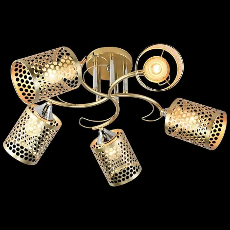 Потолочная люстра Reluce 01322-0.3-05 MATT GOLD+CR в Нижнем Новгороде