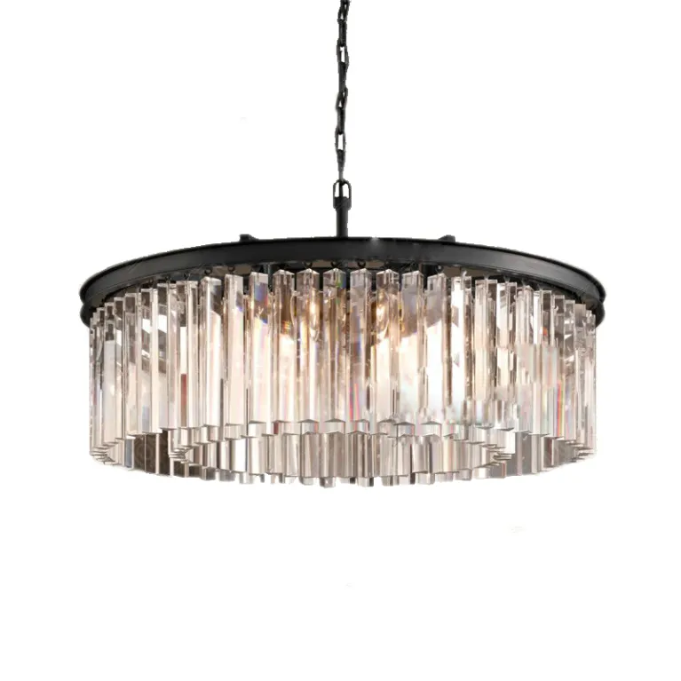 Подвесная люстра Delight Collection 1920s Odeon KR0387P-10B black/clear в Нижнем Новгороде
