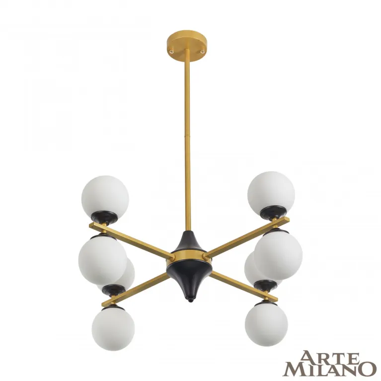 Люстра на штанге Arte Milano 271580/8 BK/GD в Нижнем Новгороде