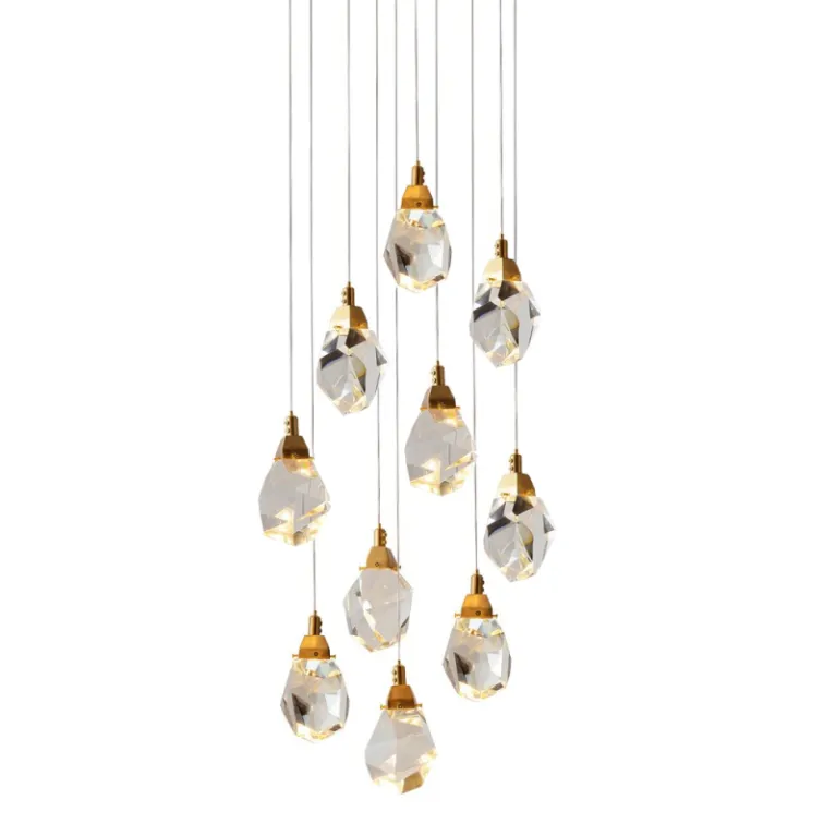 Подвесной светильник Delight Collection Crystal rock II 9701P/10R brass в Нижнем Новгороде