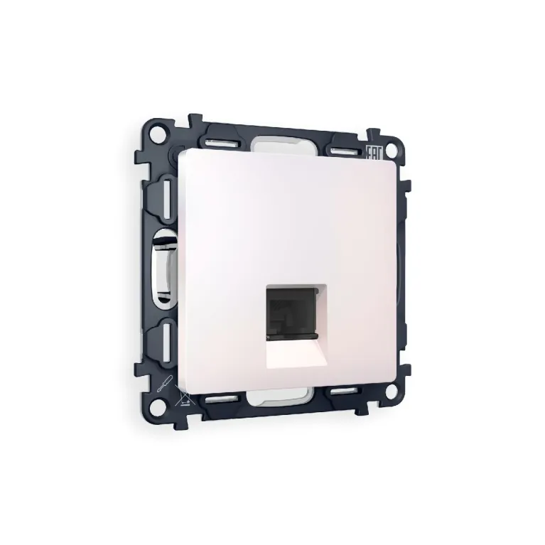 Комплект механизма компьютерной розетки RJ-45(8P8C) CAT6 со шторкой Ambrella Volt Alfa MA212010 в Нижнем Новгороде