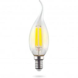 Лампа светодиодная Voltega E14 6,5W 2800K прозрачная VG10-CW35E14warm9W-F 7132