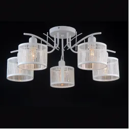 Люстра потолочная Natali Kovaltseva AMSTERDAM 81053-5C SATIN WHITE