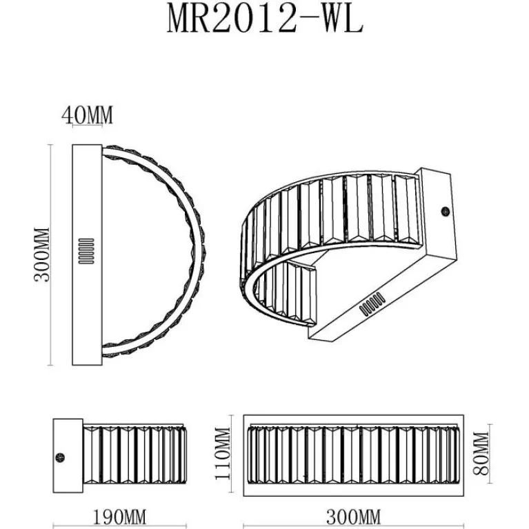 Настенный светодиодный светильник MyFar Irina MR2012-WL в Нижнем Новгороде