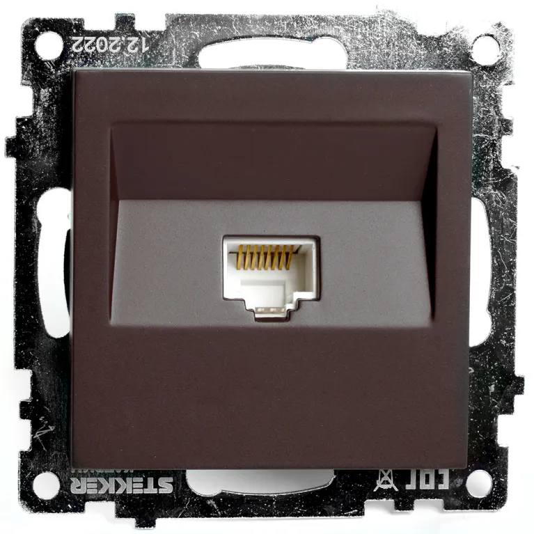 Розетка компьютерная 1-местная RJ-45 Stekker Катрин GLS00-7107-04 49023 в Нижнем Новгороде