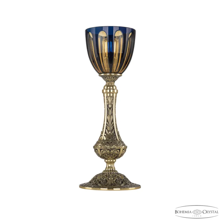 Настольная лампа Bohemia Ivele Crystal Florence 71100L/15 GB P1 Amber-Blue/H-1H в Нижнем Новгороде