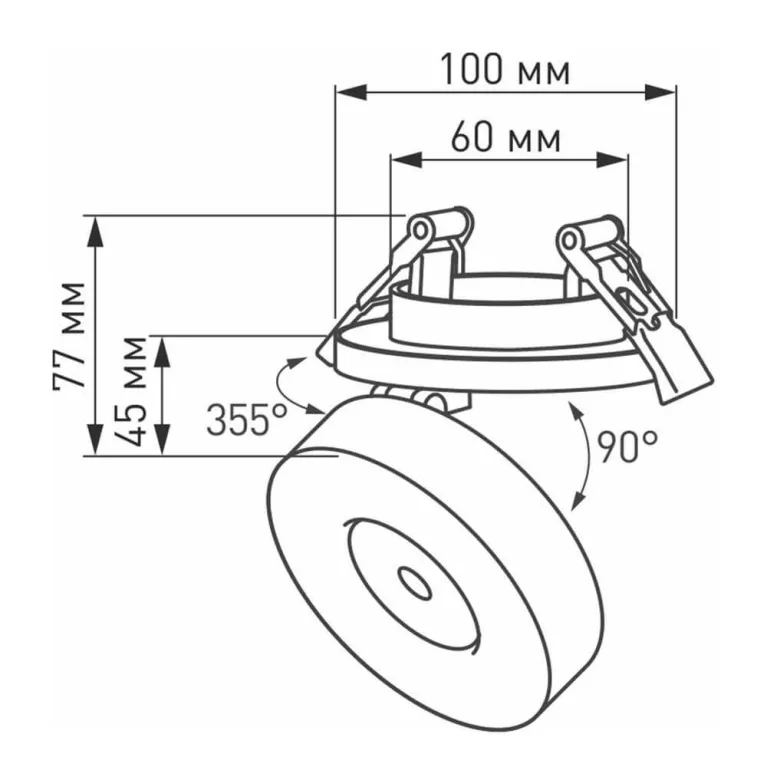 Встраиваемый светодиодный спот Arlight LGD-Mona-Built-R100-12W White5000 025464 в Нижнем Новгороде