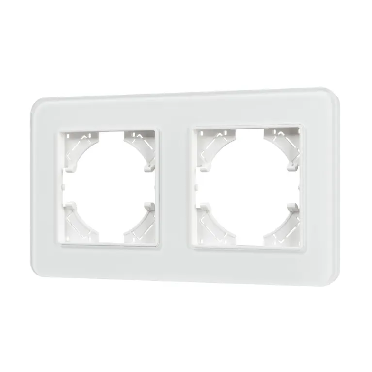Рамка на 2 поста стеклянная Arlight FRM-OMALI-GS-2-WH 049692 в Нижнем Новгороде