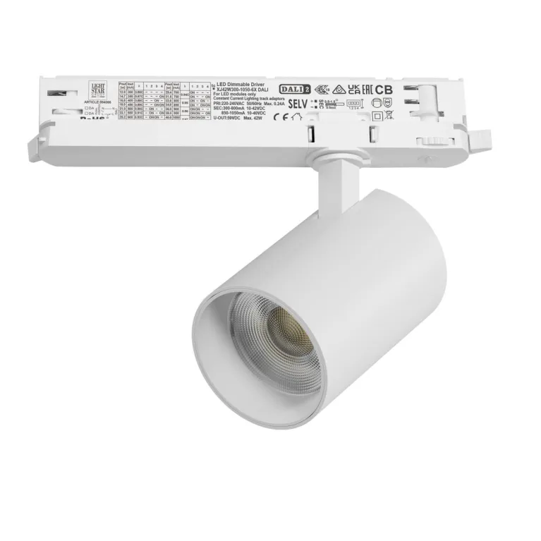 Трековый трехфазный светильник Quattro LED с управлением DALI Lightstar Alta Base A5336DALI в Нижнем Новгороде