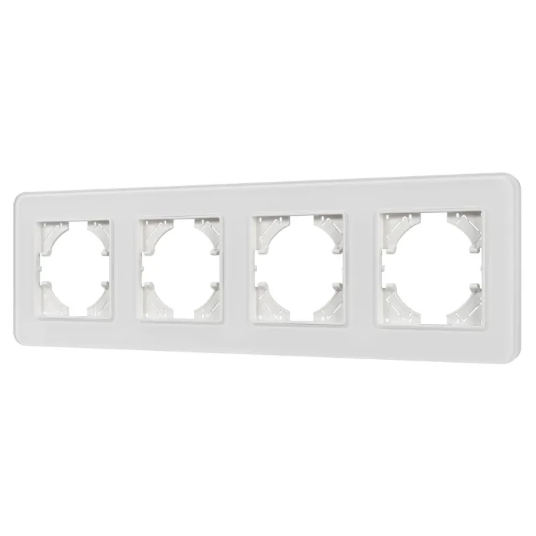 Рамка на 4 поста стеклянная Arlight FRM-OMALI-GS-4-WH 049700 в Нижнем Новгороде