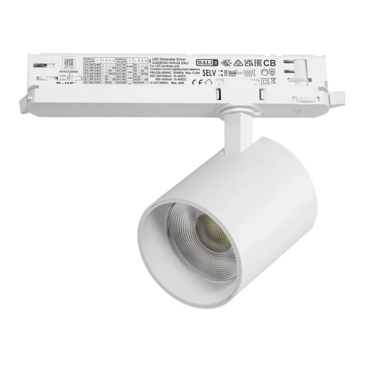 Трековый трехфазный светильник Quattro LED с управлением DALI Lightstar Alta Base A5446DALI в Нижнем Новгороде