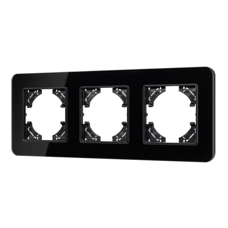 Рамка на 3 поста стеклянная Arlight FRM-OMALI-GS-3-BK 049697 в Нижнем Новгороде
