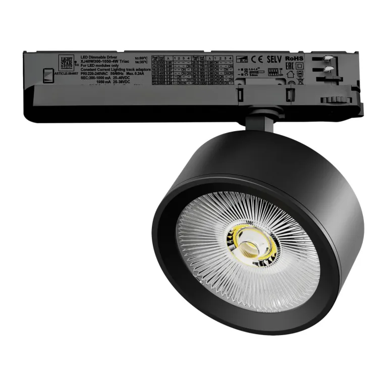 Трековый трехфазный светильник Quattro LED с управлением TRIAC Lightstar Alta Pro A5637TRIAC в Нижнем Новгороде