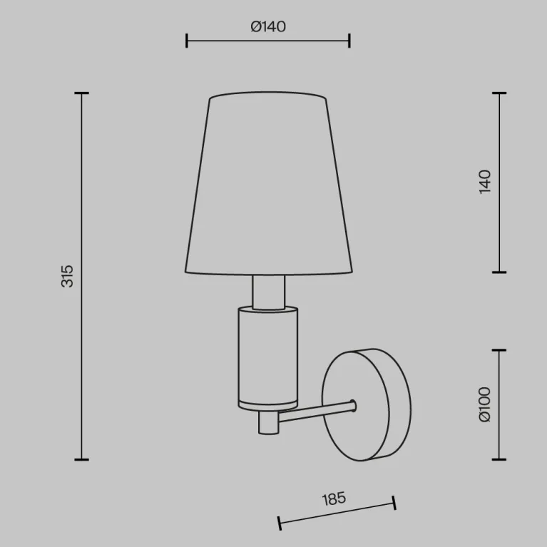 Бра Maytoni Lira MOD483WL-01BS в Нижнем Новгороде