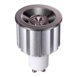 Лампа светодиодная декоративная GU10 7W черный хром 358238
