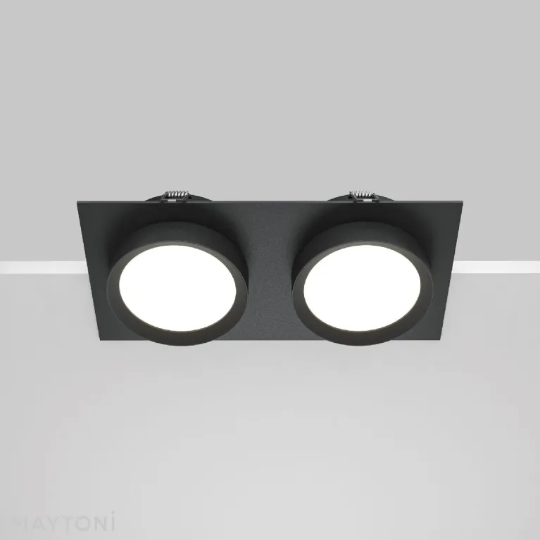 Встраиваемый светильник Maytoni Hoop DL086-02-GX53-SQ-B в Нижнем Новгороде