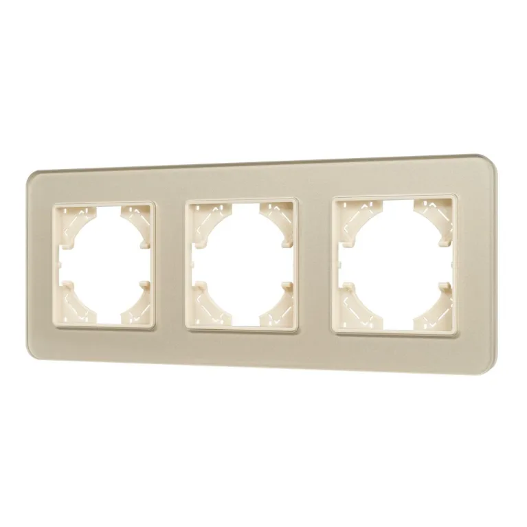Рамка на 3 поста стеклянная Arlight FRM-OMALI-GS-3-GD 049699 в Нижнем Новгороде