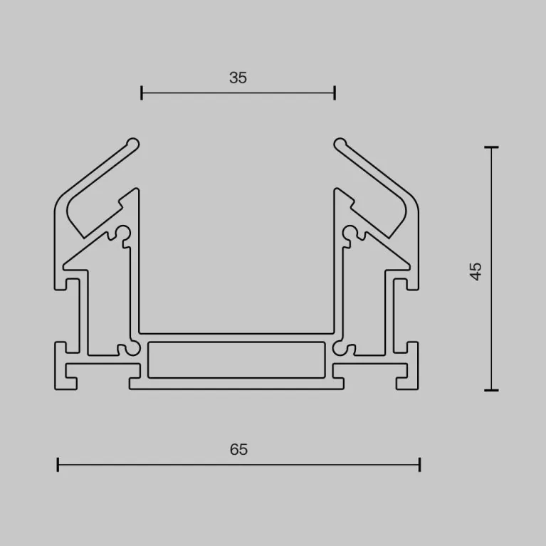 Профиль Maytoni Technical Accessories for tracks Trinity TRA005MP-312S в Нижнем Новгороде