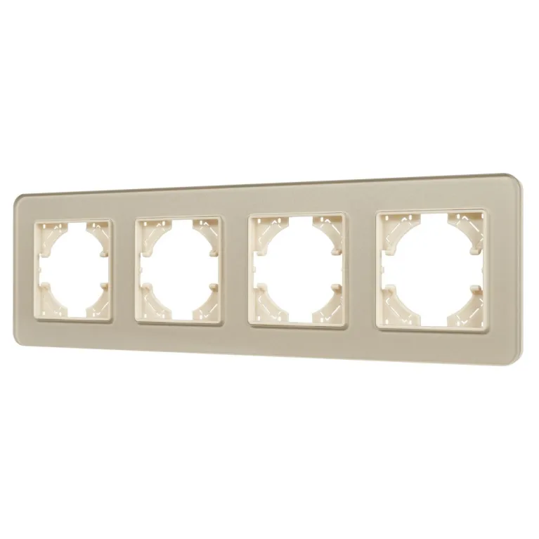 Рамка на 4 поста стеклянная Arlight FRM-OMALI-GS-4-GD 049703 в Нижнем Новгороде
