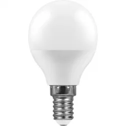 Лампа светодиодная Feron E14 11W 4000K Шар Матовая LB-750 25947