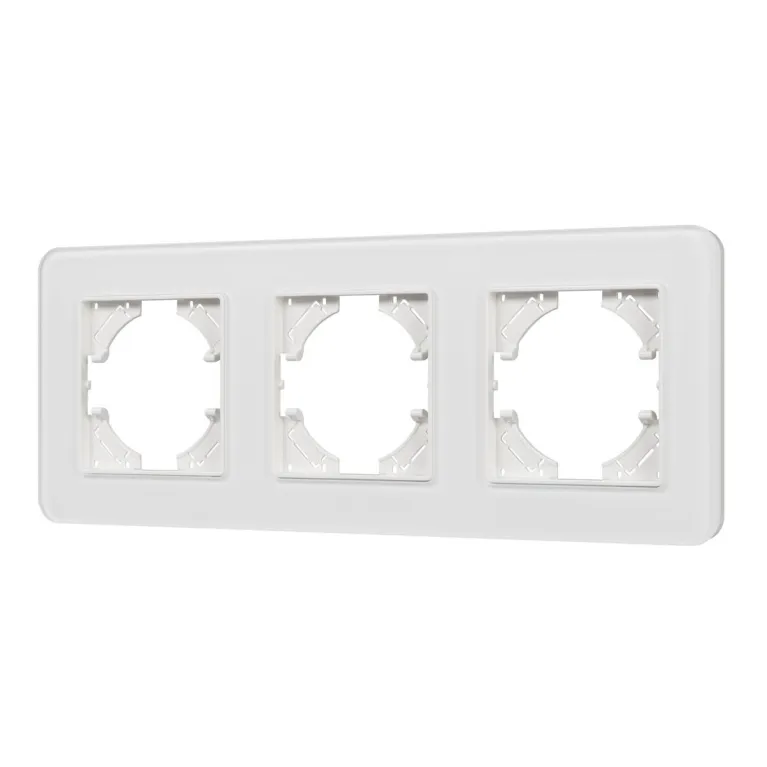 Рамка на 3 поста стеклянная Arlight FRM-OMALI-SFGS-3-WH 049712 в Нижнем Новгороде