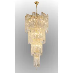 Каскадная люстра Crystal Lux GRANDE SP25 D800 GOLD