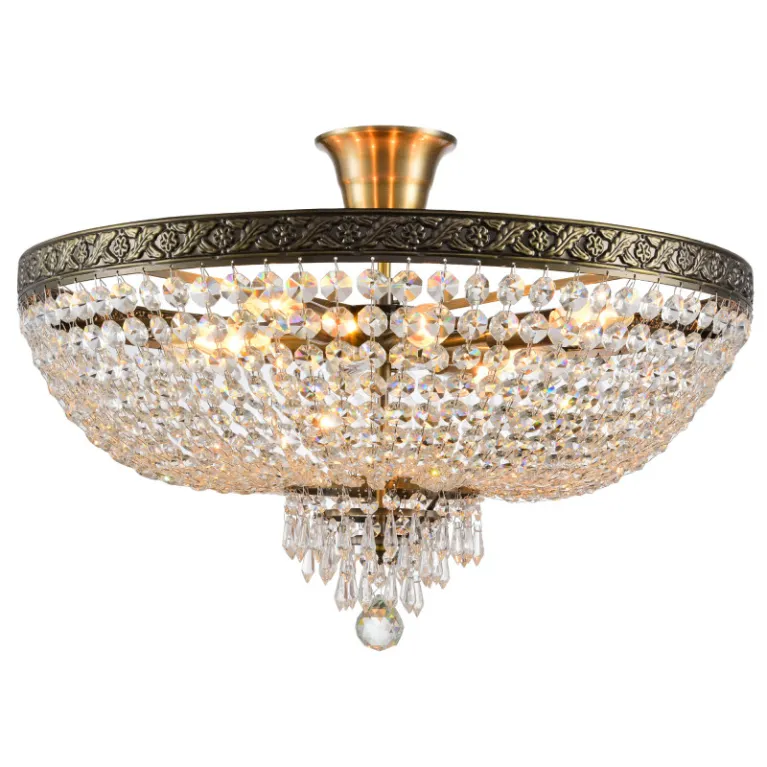 Люстра на штанге Natali Kovaltseva BAROCCO 81404/8C ANTIQUE в Нижнем Новгороде