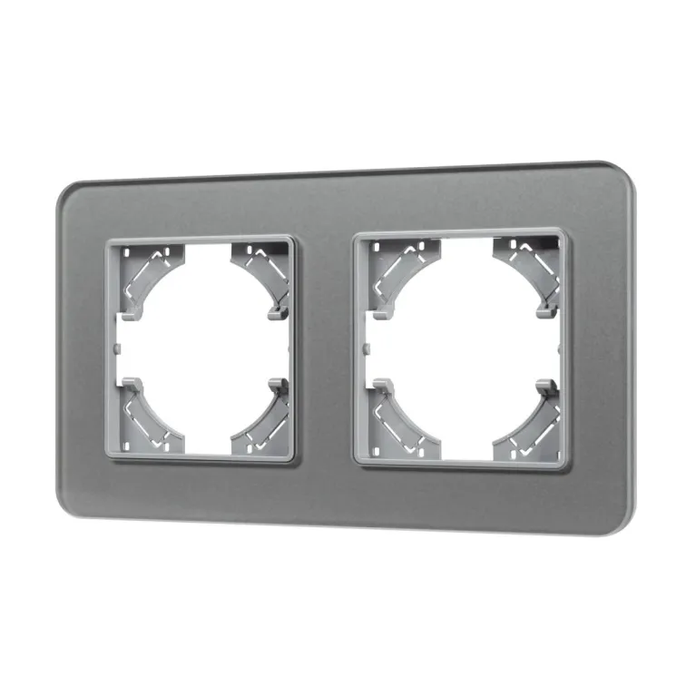 Рамка на 2 поста стеклянная Arlight FRM-OMALI-SFGS-2-GR 049710 в Нижнем Новгороде