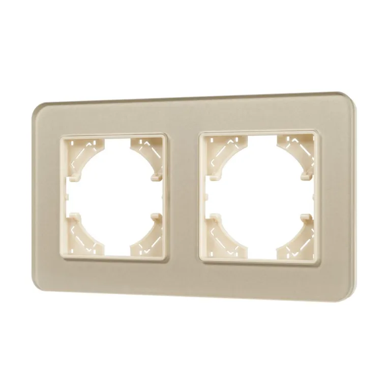 Рамка на 2 поста стеклянная Arlight FRM-OMALI-SFGS-2-GD 049711 в Нижнем Новгороде